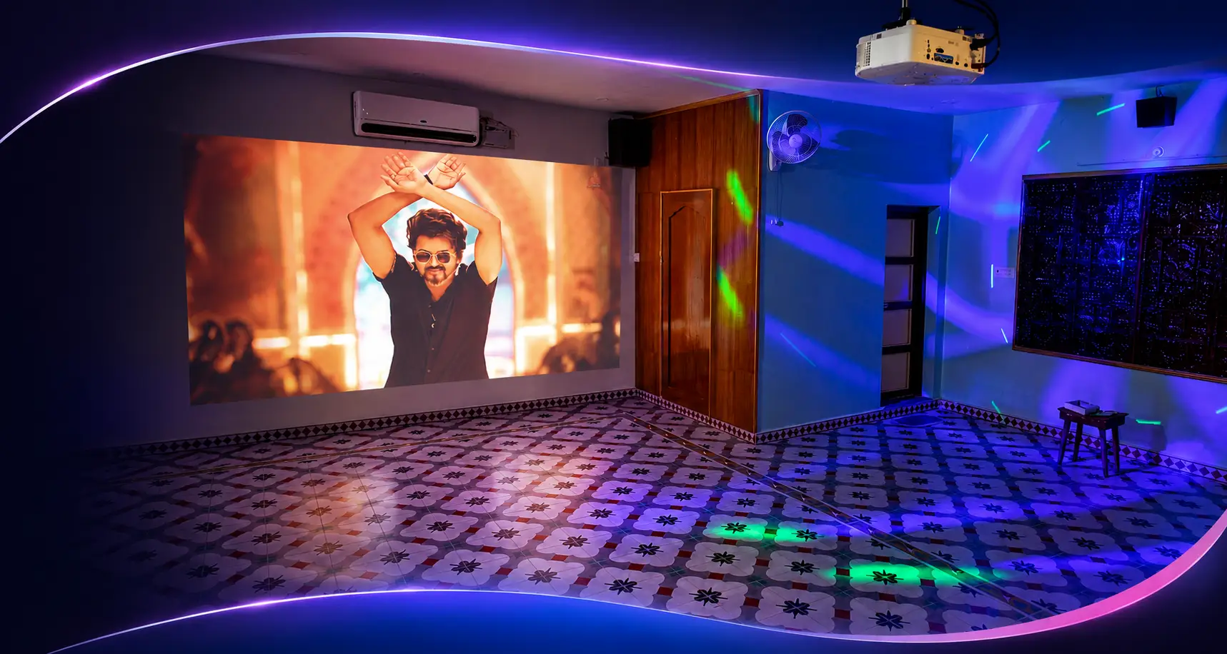 DJ Party Room at Palm Tree Villa, Karaikudi